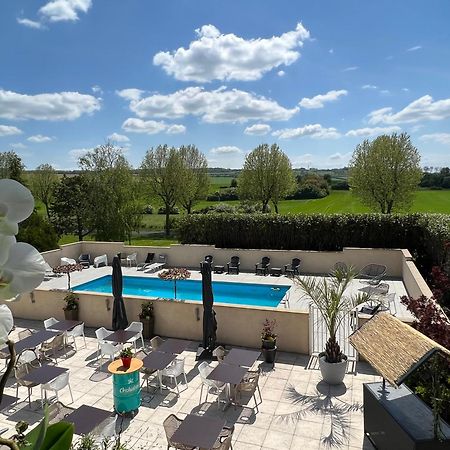 Les Orchidees , Hotel & Restaurant Verdun-sur-Meuse ภายนอก รูปภาพ