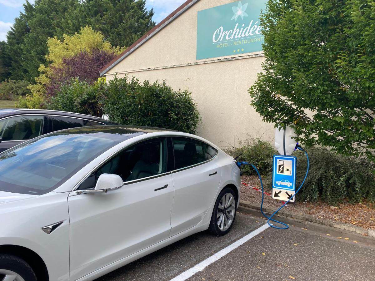 Les Orchidees , Hotel & Restaurant Verdun-sur-Meuse ภายนอก รูปภาพ