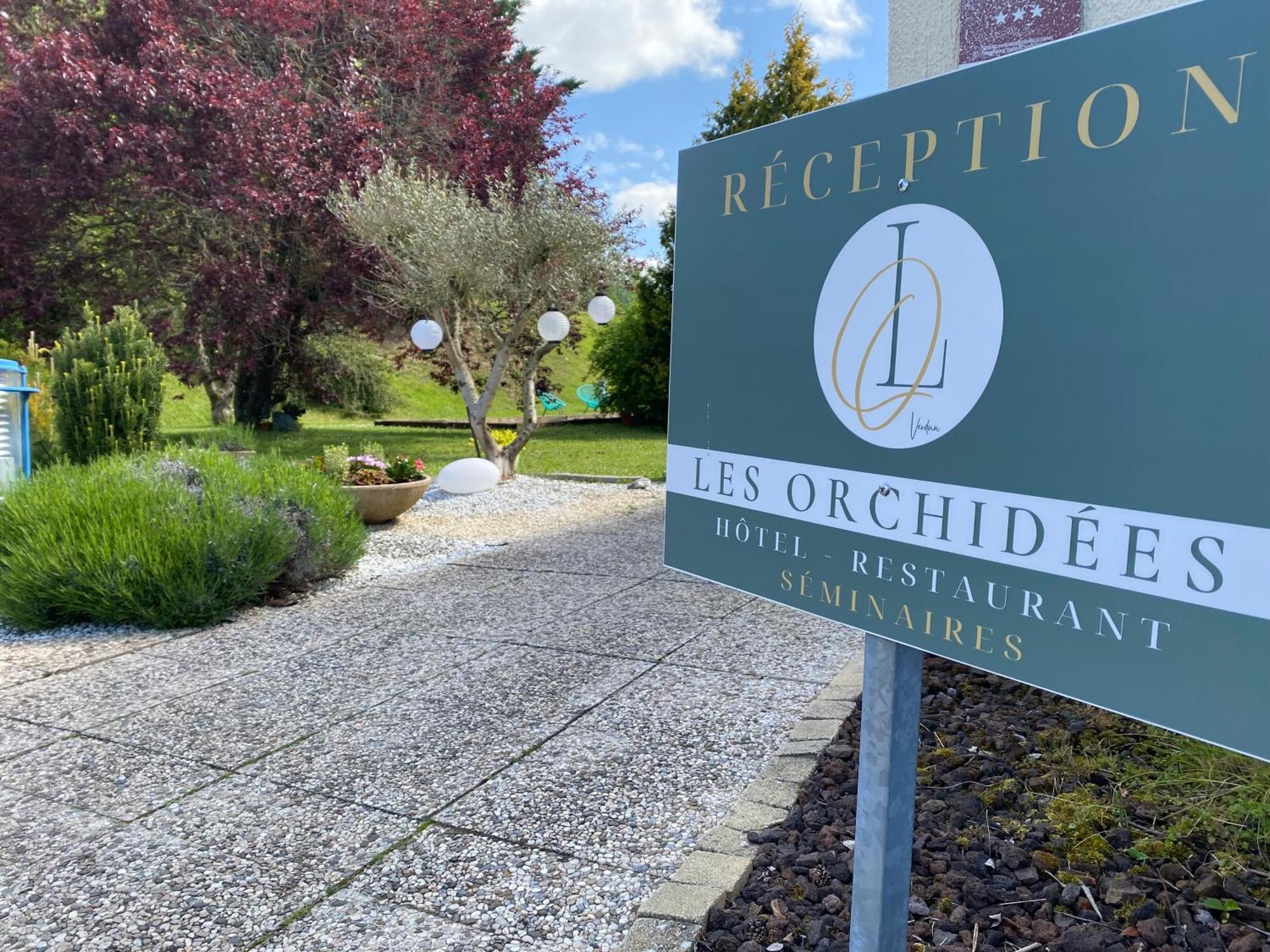Les Orchidees , Hotel & Restaurant Verdun-sur-Meuse ภายนอก รูปภาพ